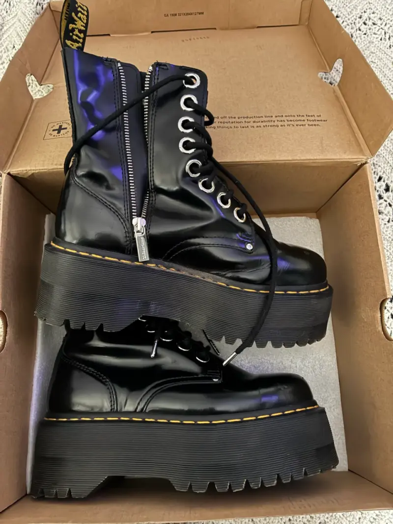 Botas de plataforma negras Dr. Martens Jadon Max - 1