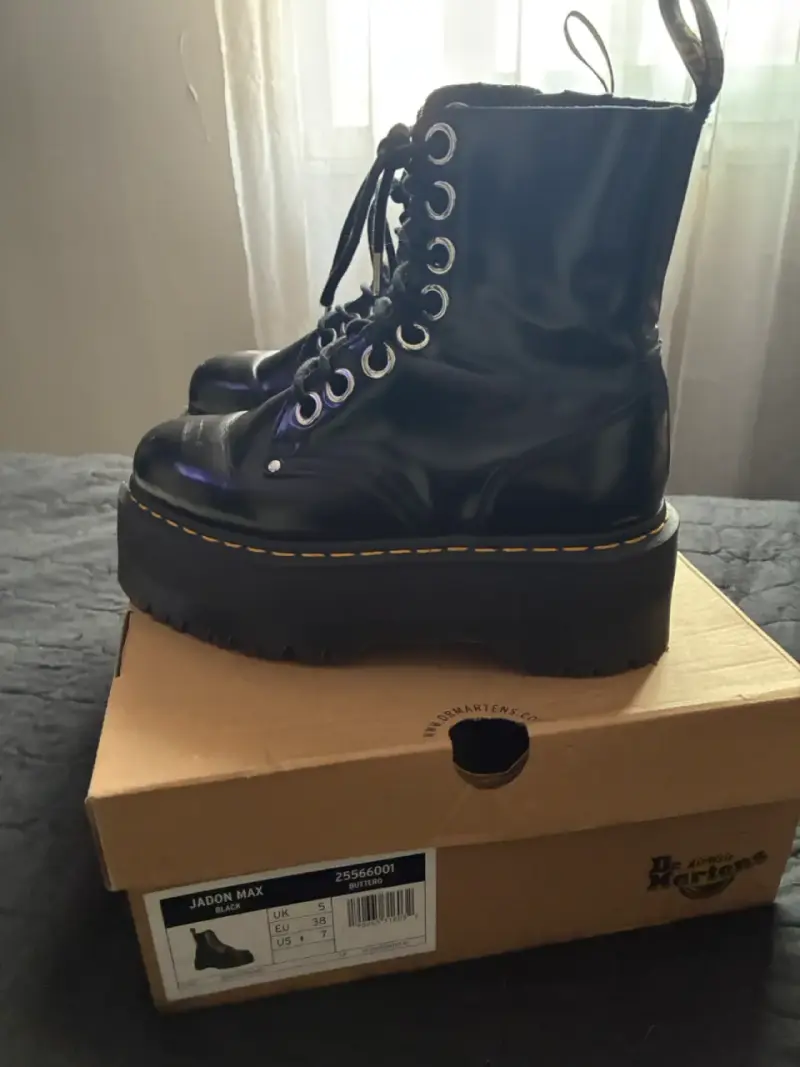 Botas de plataforma negras Dr. Martens Jadon Max - 2