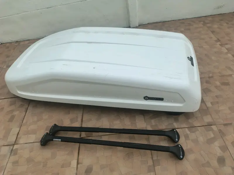 Baúl de techo Modula blanco con barras - 1