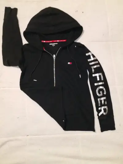Polerón con capucha Tommy Hilfiger negro - miniatura 4