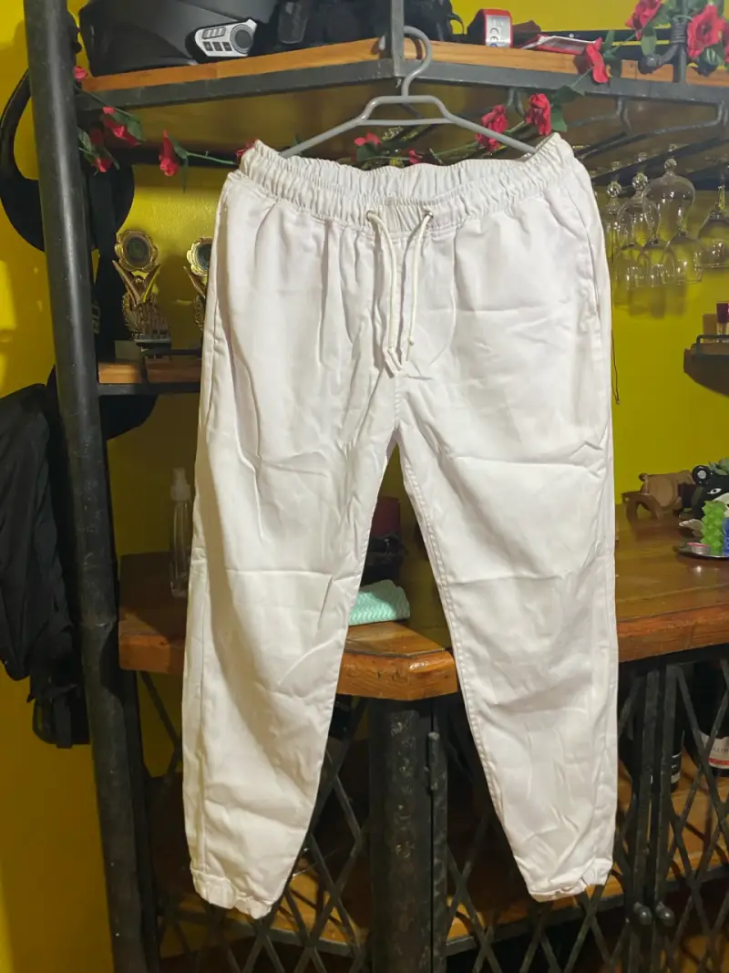 Pantalones lino para baile tipico talla 14