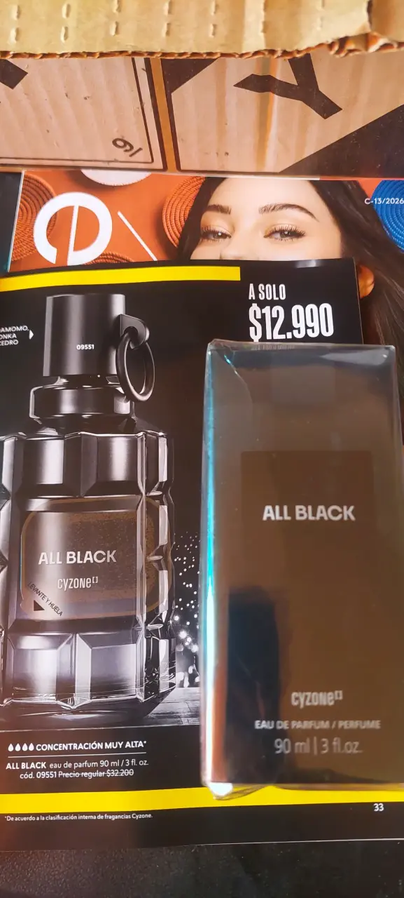 Perfume All Black Cyzone 90 ml