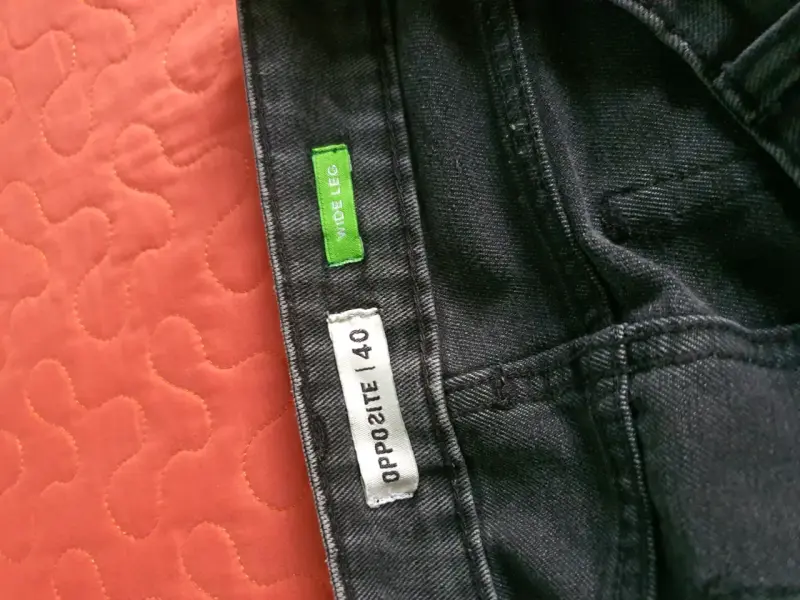 Jeans anchos negros talla 40 - 2