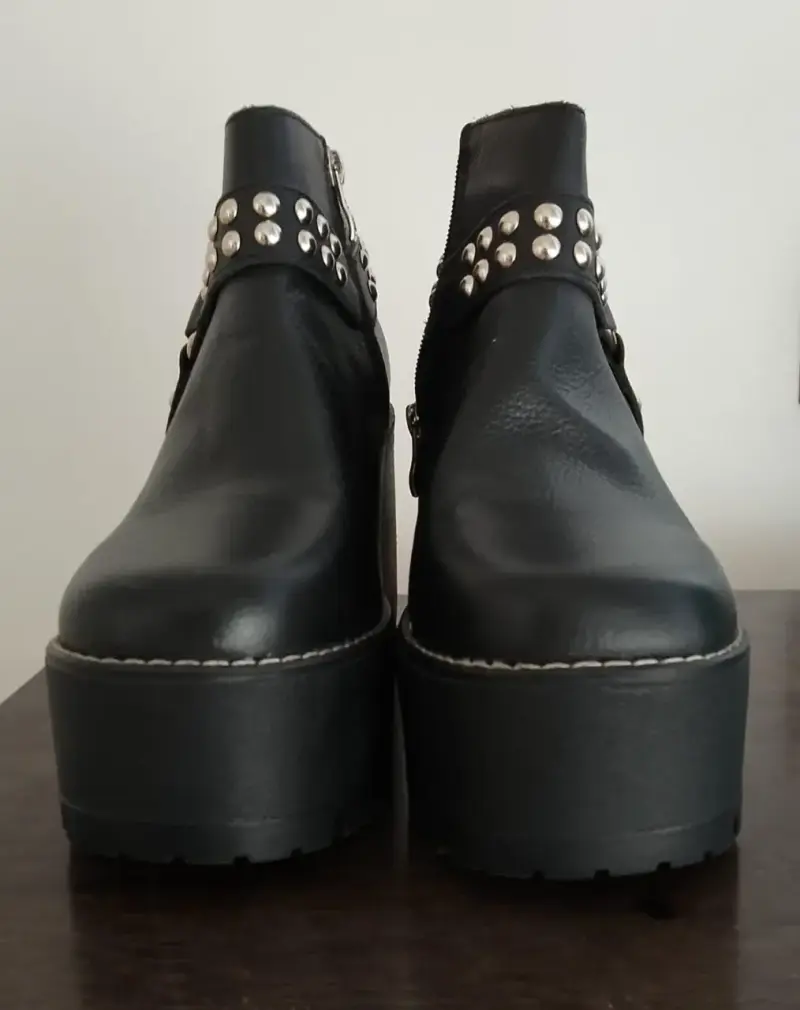 Botines negros con plataforma C/Moran - 4
