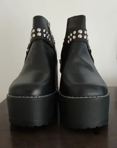 Botines negros con plataforma C/Moran - miniatura 4