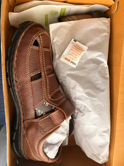 Sandalias de cuero marrón para hombre Guante - miniatura 1