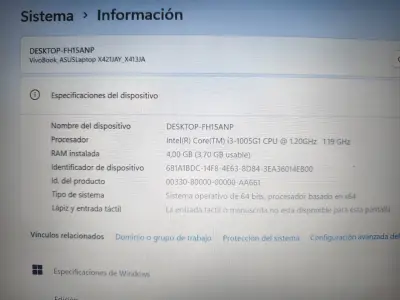 Notebook ASUS VivoBook 14 con Intel Core i3 - miniatura 5