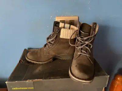 Botas de cuero marrón para mujer Cat - miniatura 4