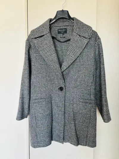 Abrigo de lana a cuadros Saville Row - miniatura 1