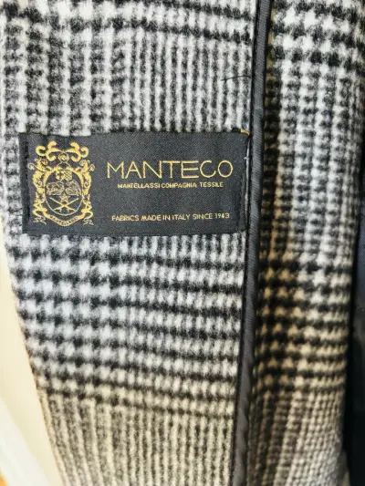 Abrigo de lana a cuadros Saville Row - miniatura 3