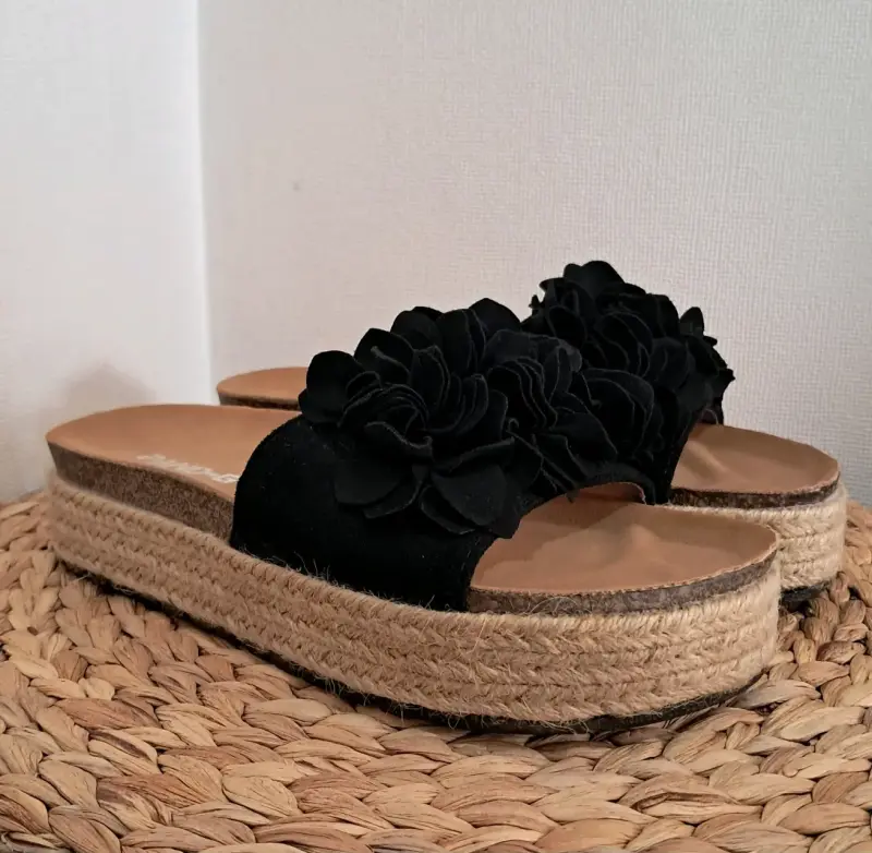 Sandalias negras