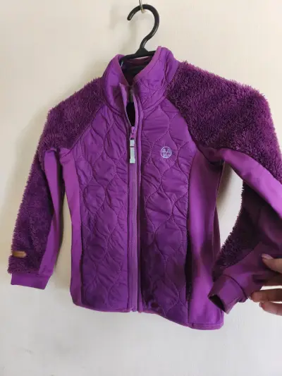 Chaqueta de niña morada ficcustex con forro polar - miniatura 2