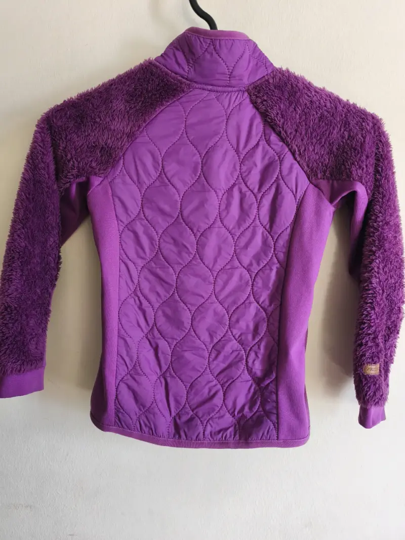 Chaqueta de niña morada ficcustex con forro polar - 5