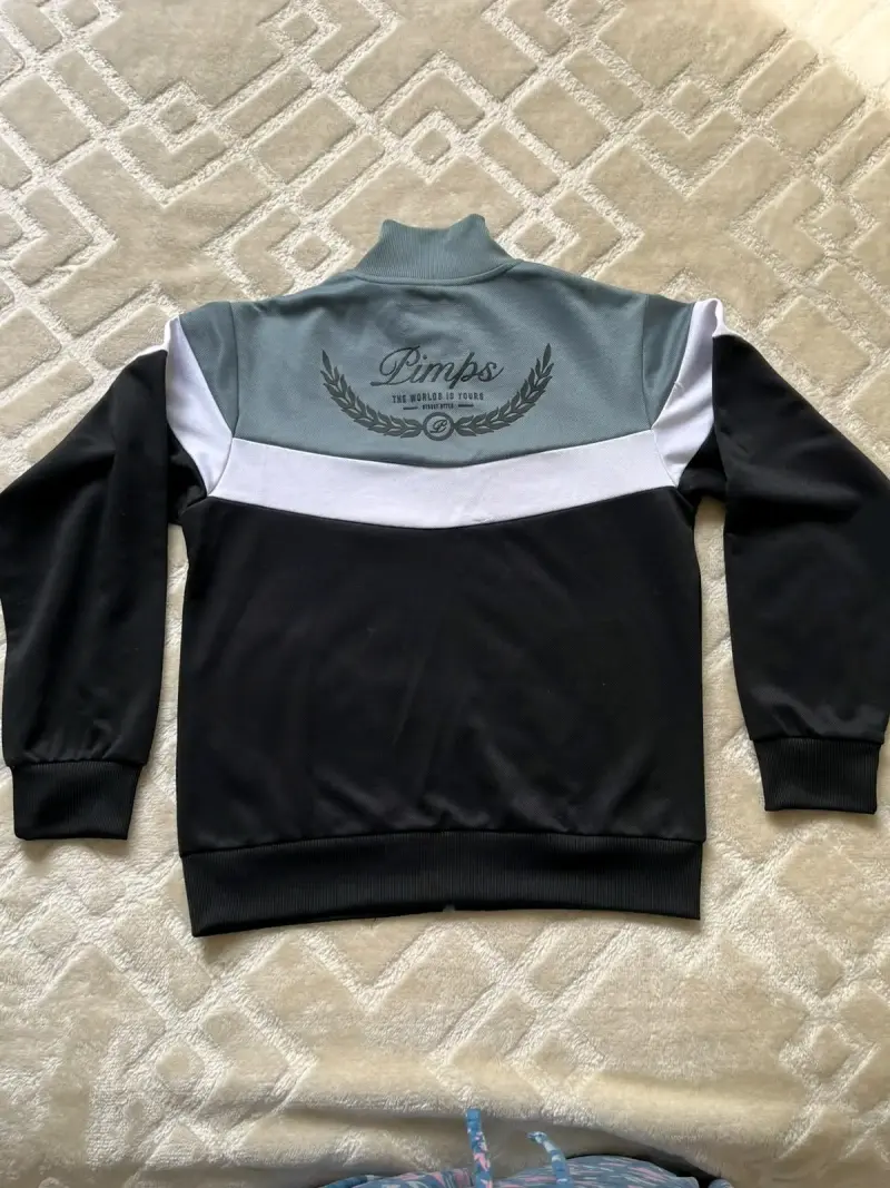 Conjunto deportivo Pimps para hombre en negro y azul - 2
