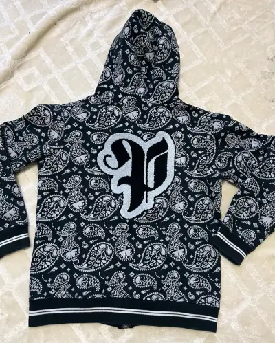 Conjunto deportivo Pimps para hombre en negro y azul - miniatura 6