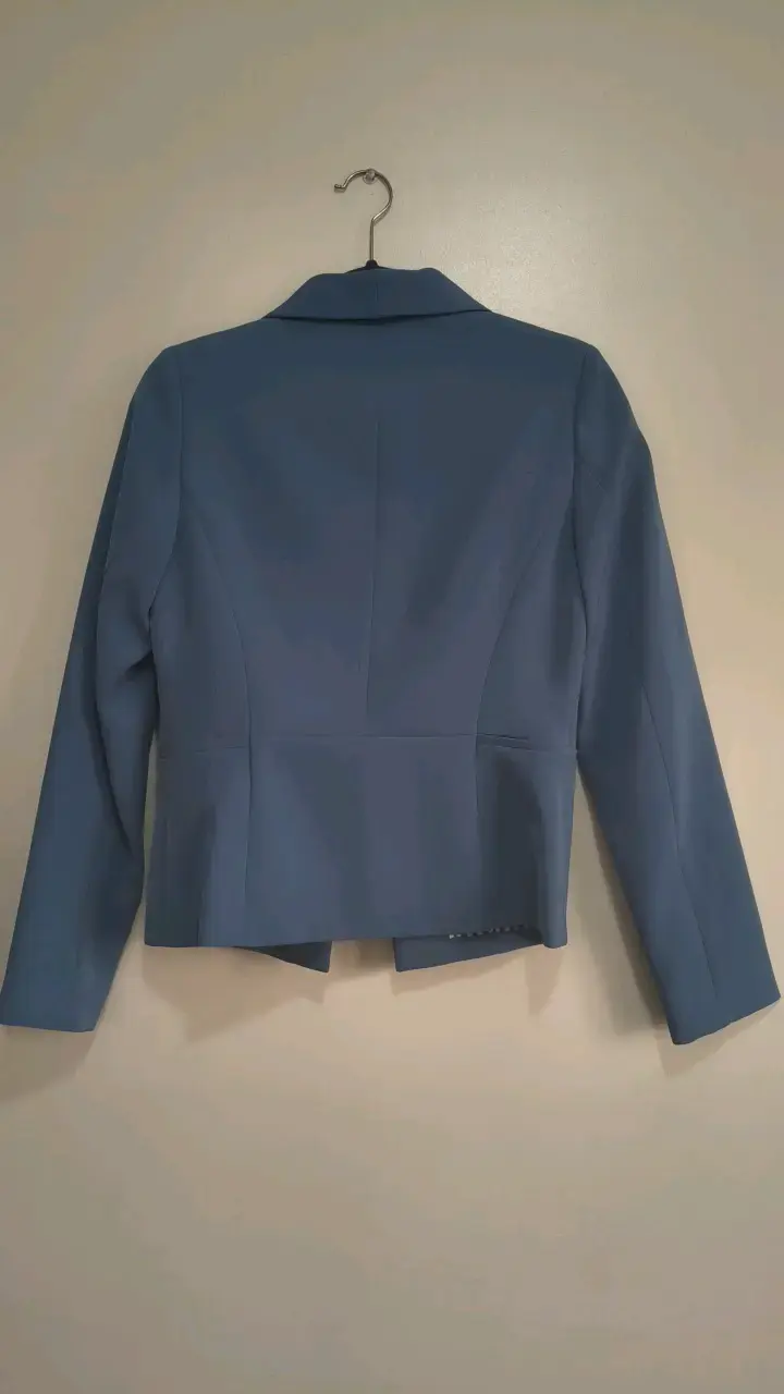 Blazer azul para mujer talla 36 - 2