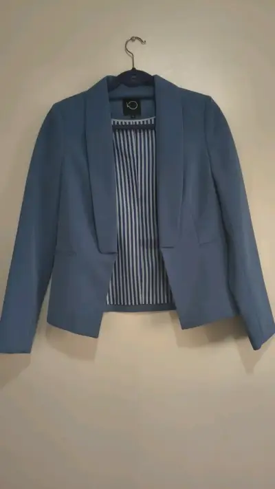 Blazer azul para mujer talla 36 - miniatura 3