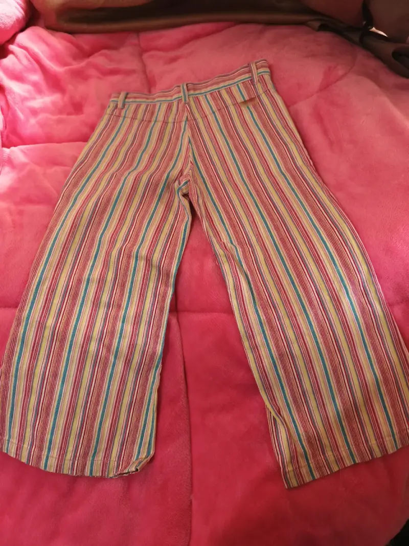 Pantalones rayados para niña Colloky talla 8 - 2