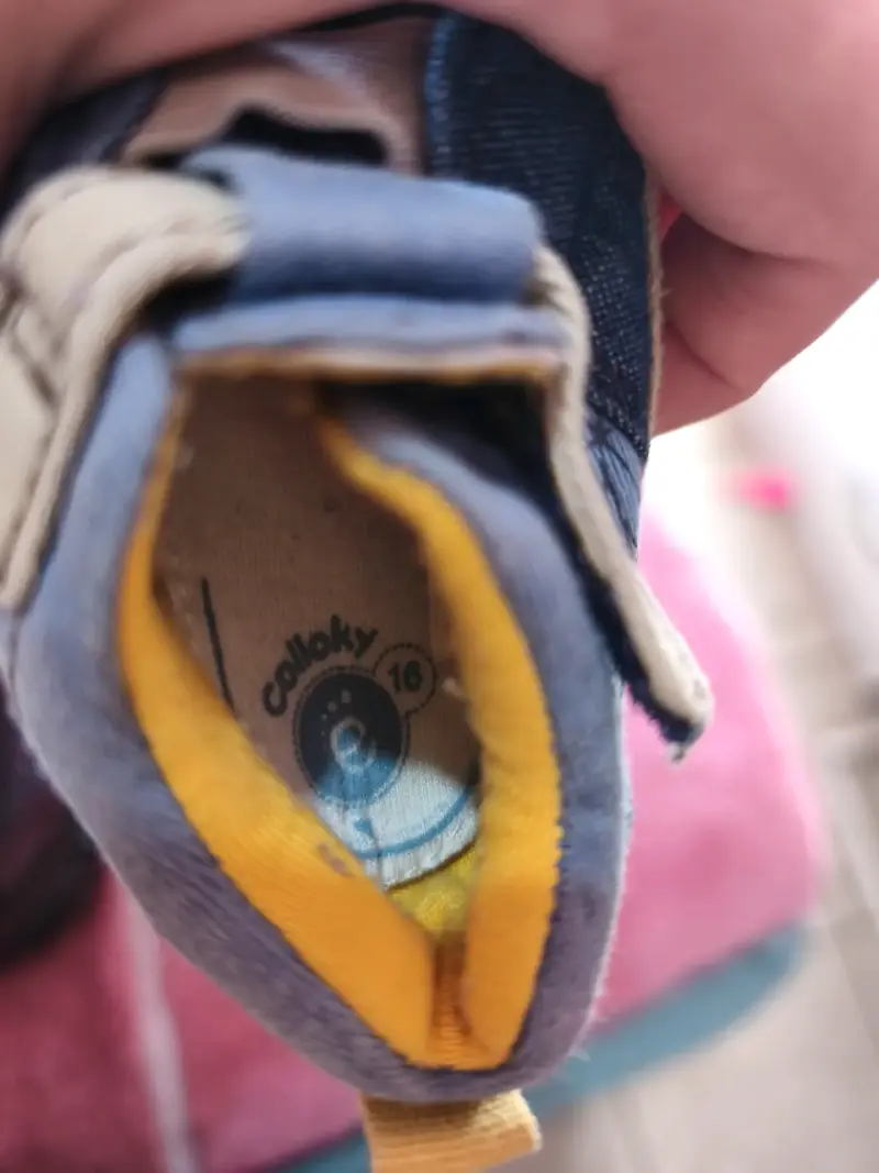 Zapatos de bebé Colloky denim con velcro - 2