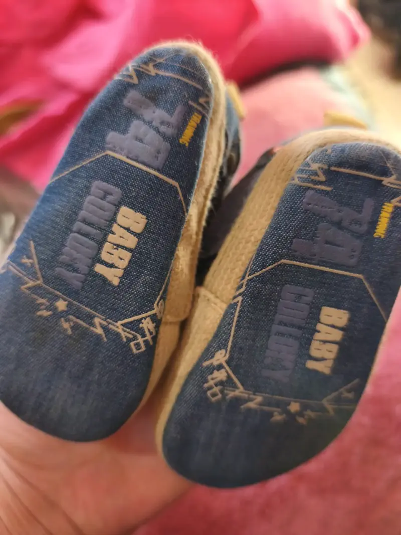 Zapatos de bebé Colloky denim con velcro - 3