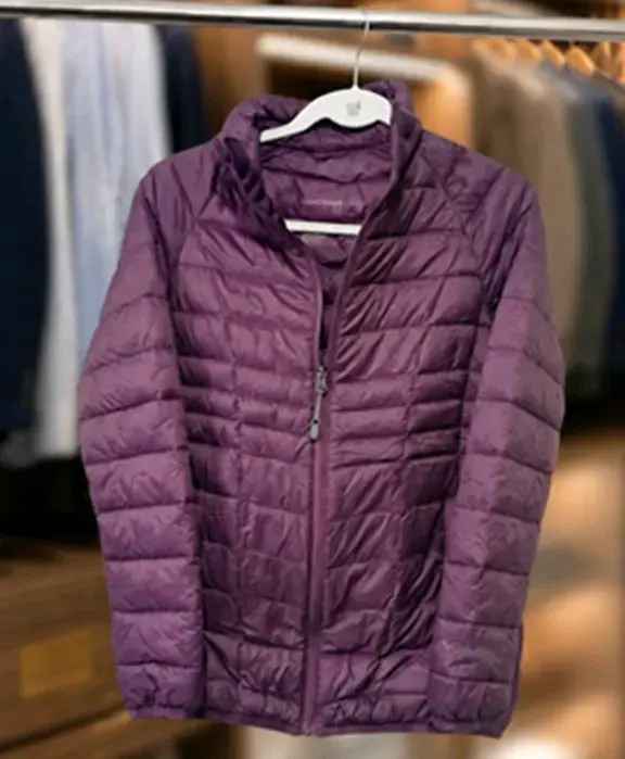 Chaqueta acolchada morada para mujer latitude