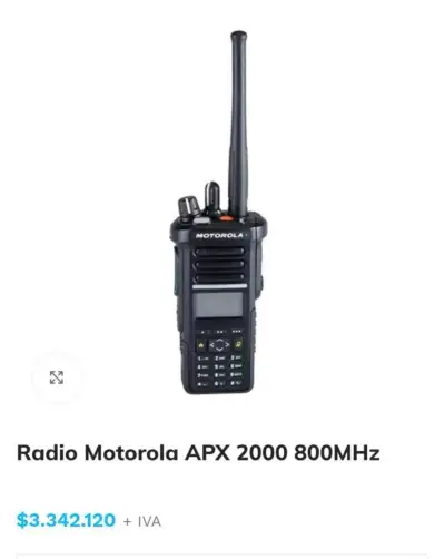 Radio Motorola APX 2000 800MHz usada - miniatura 1