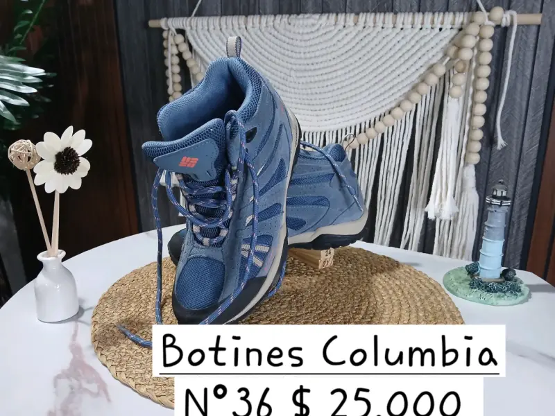 Botines de montaña Columbia azules talla 36 - 1