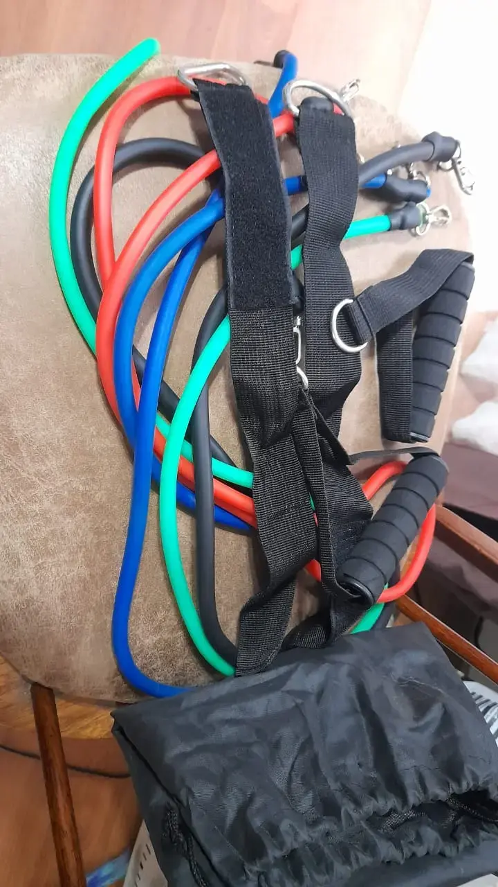 Set de bandas elásticas de resistencia para ejercicio