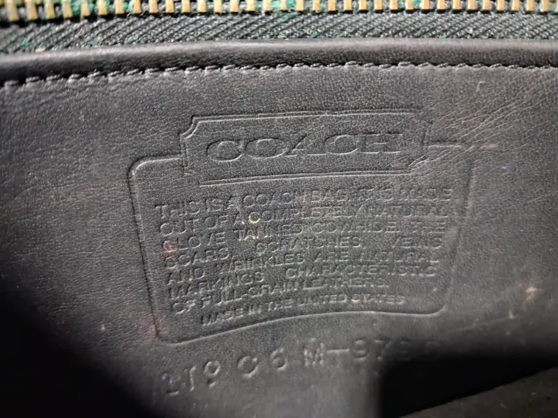 Bolso de cuero negro Coach vintage - 2