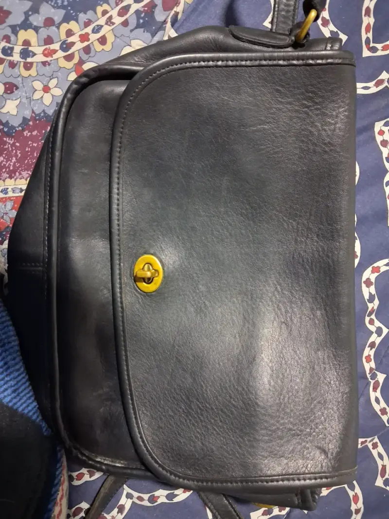 Bolso de cuero negro Coach vintage - 4