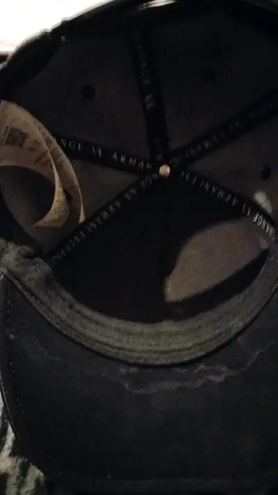 Gorra negra Armani Exchange con logo AX - miniatura 3