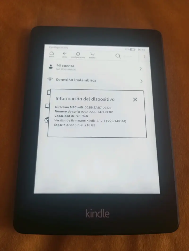 Amazon Kindle Paperwhite (6.ª Gen) 4GB + Cable de - 3