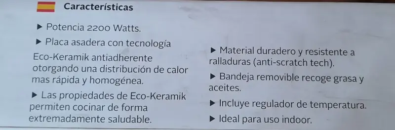 Parrilla Eléctrica Ursus Trotter Eco-Keramik - 2