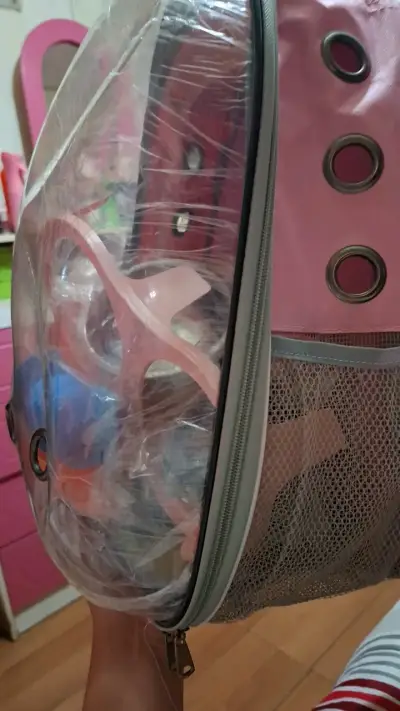 Mochila transportadora para mascotas rosa - miniatura 1