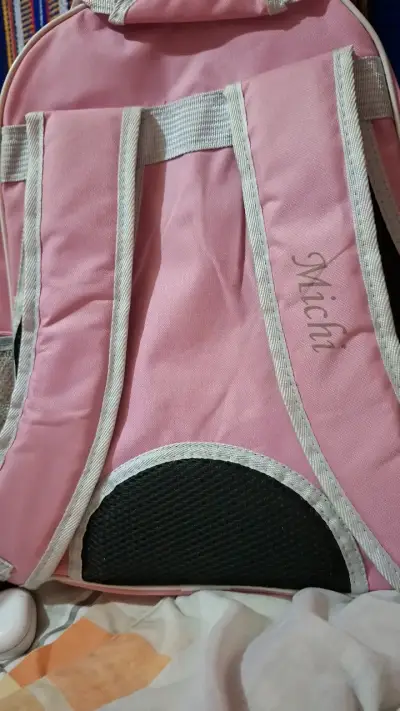 Mochila transportadora para mascotas rosa - miniatura 2