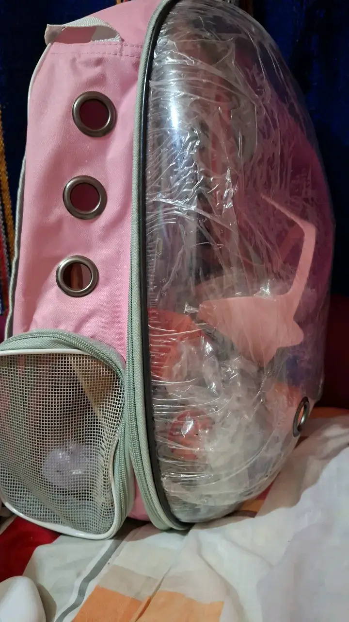 Mochila transportadora para mascotas rosa - 4