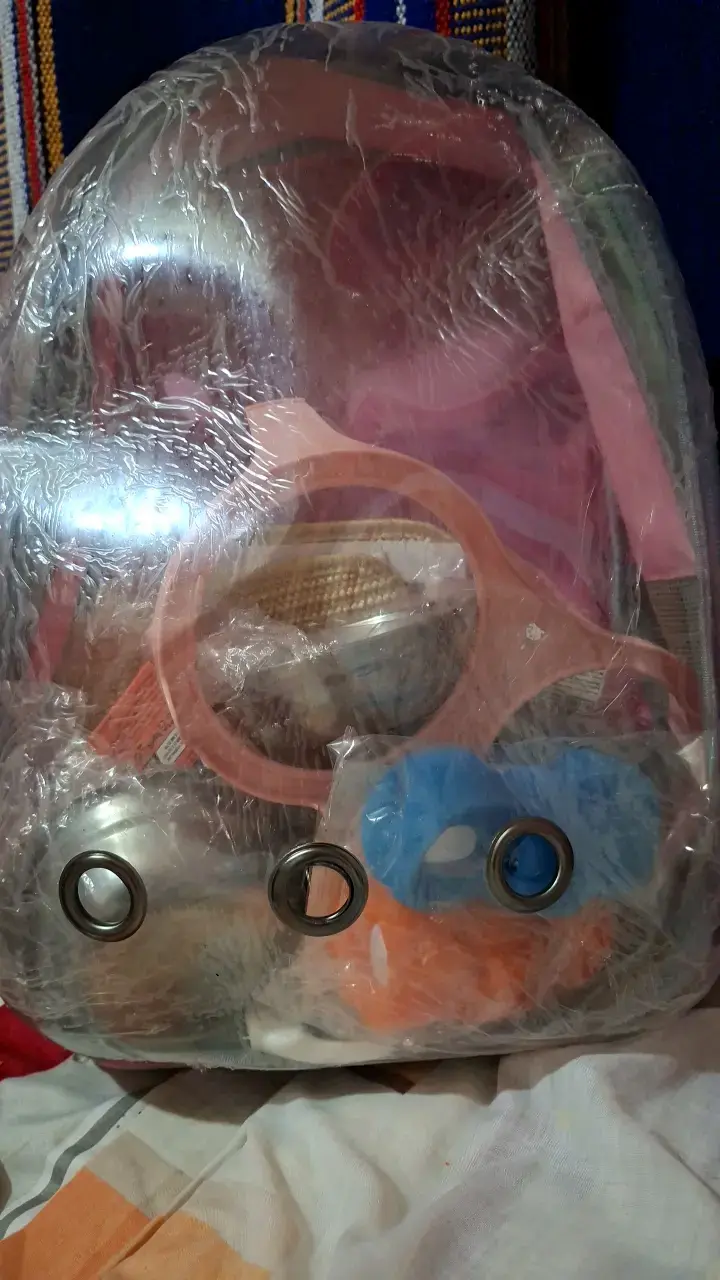 Mochila transportadora para mascotas rosa - 5