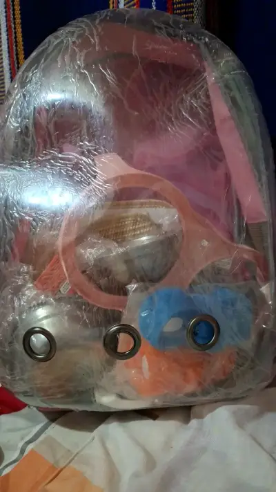 Mochila transportadora para mascotas rosa - miniatura 5
