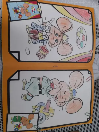 Libro para colorear Pintando y Jugando con Topo Gigio - miniatura 3