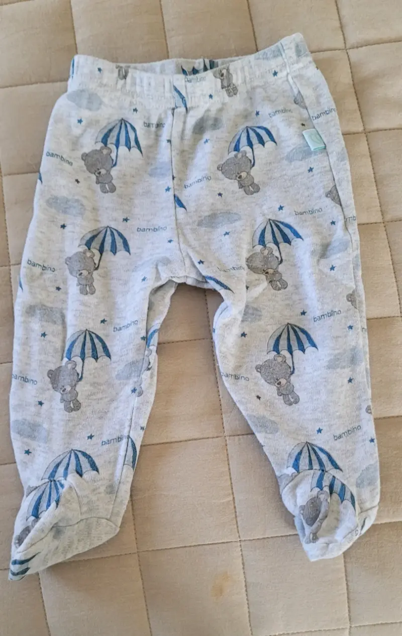 Ropa de bebé verde menta con pies - 5