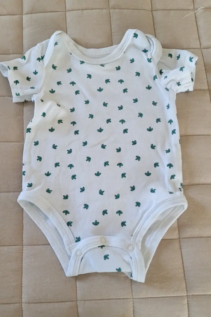 Ropa de bebé verde menta con pies - 6