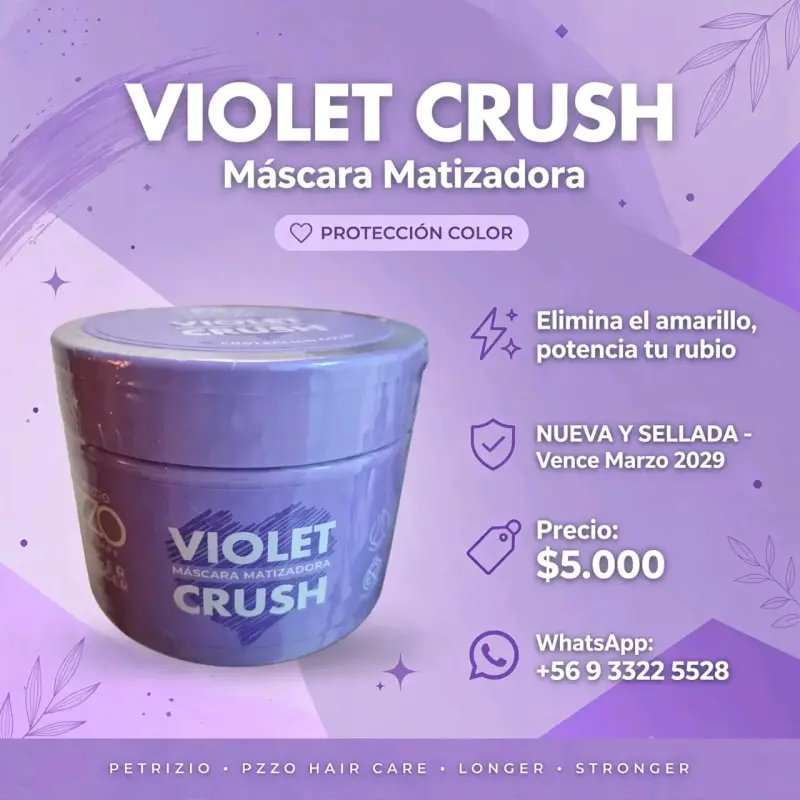 Máscara Matizadora Violet Crush Petrizzio - 4