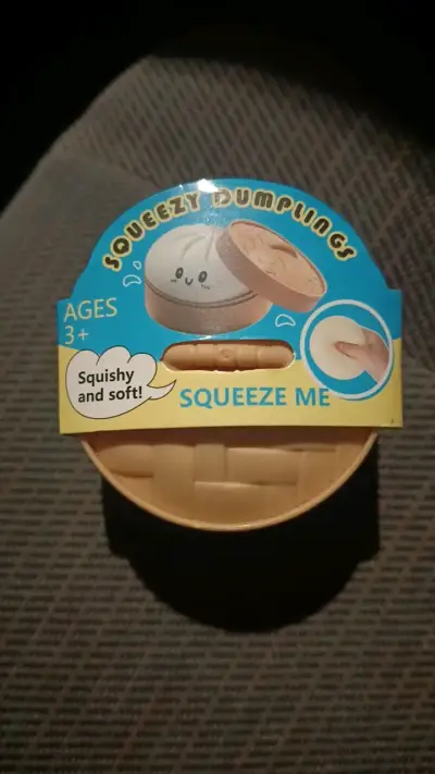 Juguete antiestrés Squeezy Dumplings azul - miniatura 1