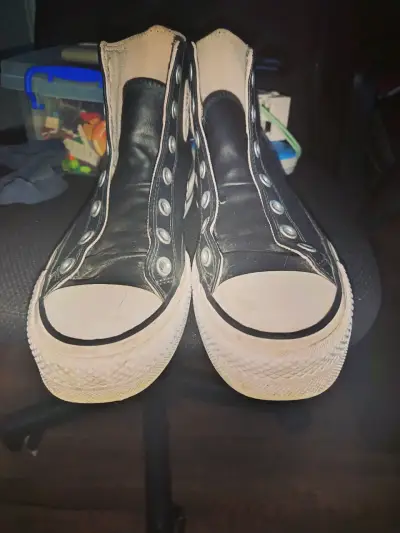Zapatillas negras altas Converse All Star - miniatura 1