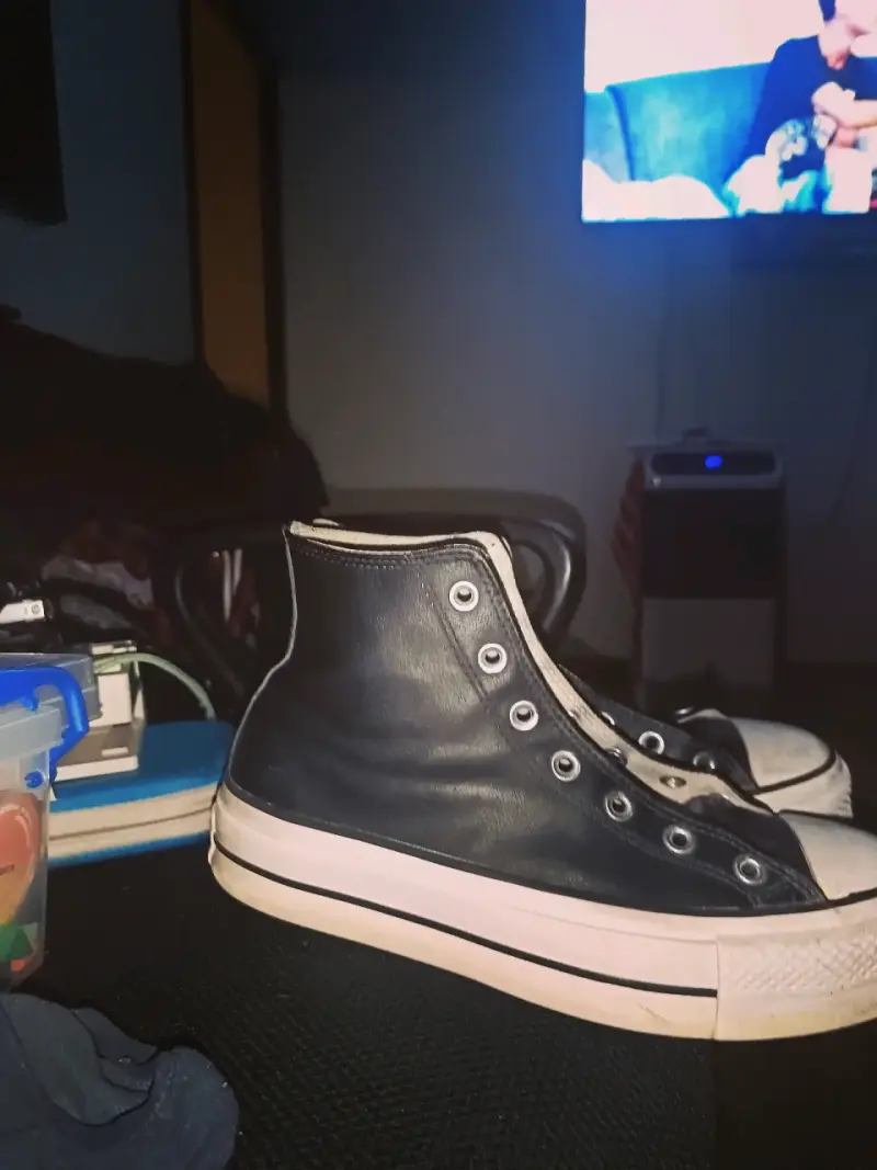 Zapatillas negras altas Converse All Star - 2