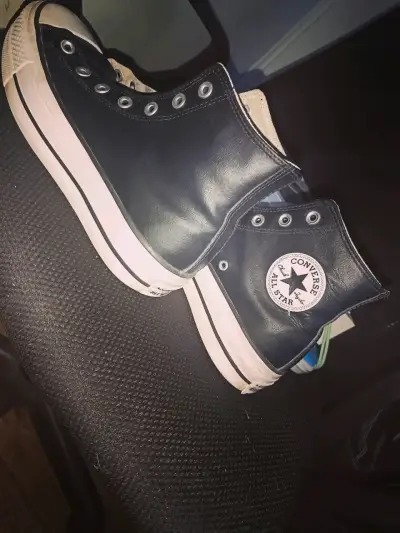 Zapatillas negras altas Converse All Star - miniatura 4