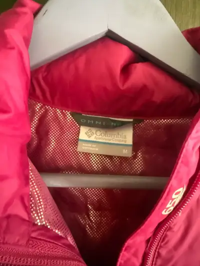 Chaqueta Columbia rosa para mujer talla M - miniatura 3