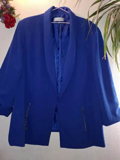 Blazer azul para mujer - miniatura 1