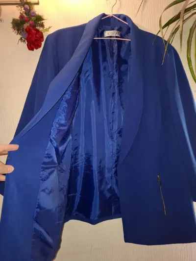Blazer azul para mujer - miniatura 3