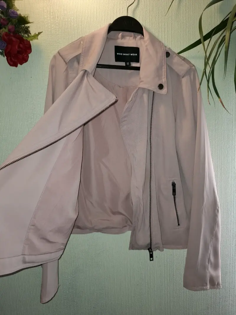 Chaqueta rosa Who What Wear con cierre - 2